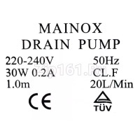 Помпа MAINOX 30w на защелках 3шт клеммы вперед вместе для
