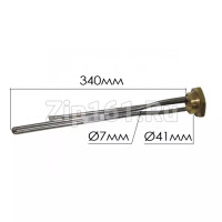 ТЭН радиаторный 1.2 кВт 1дюйм 1/4 чугун Турция L=340