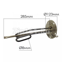 Тэн для водонагревателя ARISTON 1500W 65151227-01, D-123мм, H-285мм с фланцем в сборе
