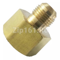 Штуцер переходной DJ - M 3/8 - (F 1/2 - трубная резьба) без конуса