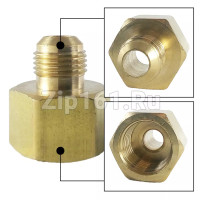 Штуцер переходной DJ - M 3/8 - (F 1/2 - трубная резьба) без конуса