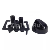 Ручка газового крана универсальная, 1 шт, черная