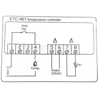 Программируемый контроллер ETC-961 1-датчик SKV