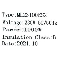 Мотор пылесоса моющий 1000W D143 H152.5 11ME03