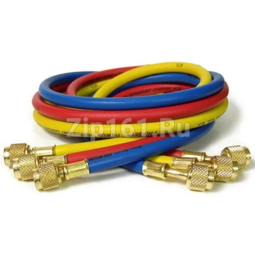 Набор шлангов 3шт 90см (R-12, R-22, R-134a, R-404a, R-407c, R-507) Value VRP-U-RYB-134 Набор шлангов 3шт 90см (R-12, R-22, R-134a, R-404a, R-407c, R-507) Value VRP-U-RYB-134