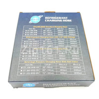 Шланг заправочный 1,2м 1/4 800-4000Psi комплект 3шт с вентилем
