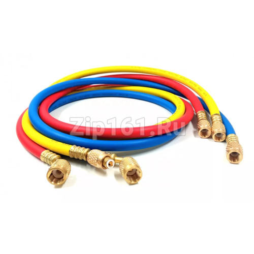 Набор шлангов 3шт 120см, 600PSI (R-134, R-404, R-407) DSZH DS 48600