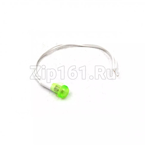 Световой индикатор зеленый D=10 мм с проводами