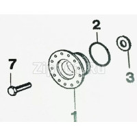 Суппорт Electrolux-Zanussi под 203 подшипник со стороны шкива 4071430971 4071374104 cod099