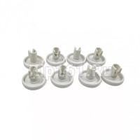 Ролики для корзины ПММ (компл.8шт.) белые Универсальные WK557A