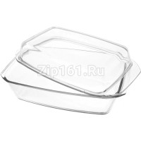 Стеклянная утятница с крышкой  17000903