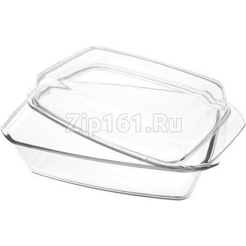 Стеклянная утятница с крышкой  17000903