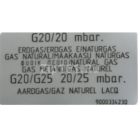Комплект форсунок для природного газа, G20/20мБ, для встраиваемых, газовых варочных панелей  12012005