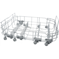 Нижняя корзина для посуды для посудомоечных машин, с четырьмя складными, секциями, в сборе  00773759