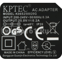 Зарядное устройство 25В 200mA с EU-штекером  12011861