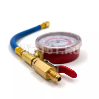 Коллектор заправки автокониционера (R22,R134a,R410A) 1/4 шланг 1.8м