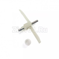 Ось-лопасть резки кухонного комбайна с комплектом лезвий (2 шт., адаптируемый, универс.) —  00630760