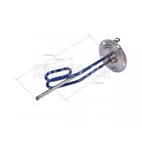 Тэн для водонагревателя ARISTON 1500W 65152106, D-125мм, H-290мм