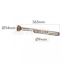 ТЭН для водонагревателя 4000W RCT TW3 PA резьба D-42mm с местом под анод М6 Thermowatt 182311