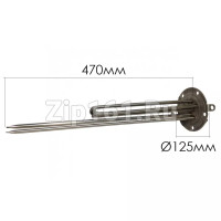 ТЭН для водонагревателя RTF 75 PA ES 3x1000W STRAIGHT -  MTS 992163 без анода