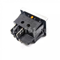 Кнопка универсальная биполярная желтого цвета 16A 250V 4 контакта