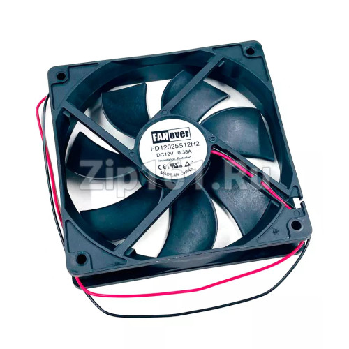Вентилятор 120x120x25мм 12В 0,38A FD12025S12H2 DC (скольжения) FANOVER Вентилятор 120x120x25мм 12В 0,38A FD12025S12H2 DC (скольжения) FANOVER