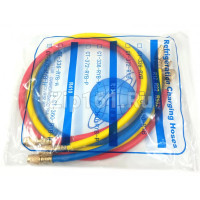 Набор шлангов 3шт 90см, 800PSI (R22, R404, R134, R410) DSZH CT-336-RYB-H