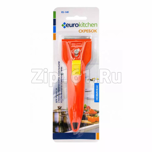 Скребок для чистки стеклокерамики, красный/желтый Eurokitchen RS-14R Скребок для чистки стеклокерамики, красный/желтый Eurokitchen RS-14R