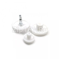 Блок шестеренок мясорубки Vitek, scarlet H1 VS006 (комп.3шт) ведущая d=82, вал=73мм, средняя 79,5/28мм, малая 45,5/17,5мм 18