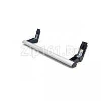 Ручка двери с отжимным механизмом морозильной камеры под 2 самореза 38см (скобка, крепления черные) Атлант 730365801502