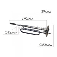 ТЭН водонагревателя 1500W RF-82mm Анод М6 Нержавейка Thermowatt 3170520  ТЕРМЕКС 066079