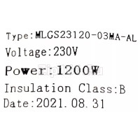 Мотор пылесоса моющий 1200W H210мм D144мм 11ME50C