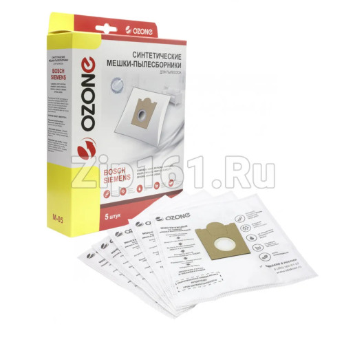 Мешки-пылесборники 5шт Ozone для пылесосов M-05 Мешки-пылесборники 5шт Ozone для пылесосов M-05
