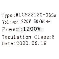 Мотор пылесоса моющий 1200W, H=177mm, D=144mm  Ametek 11ME27