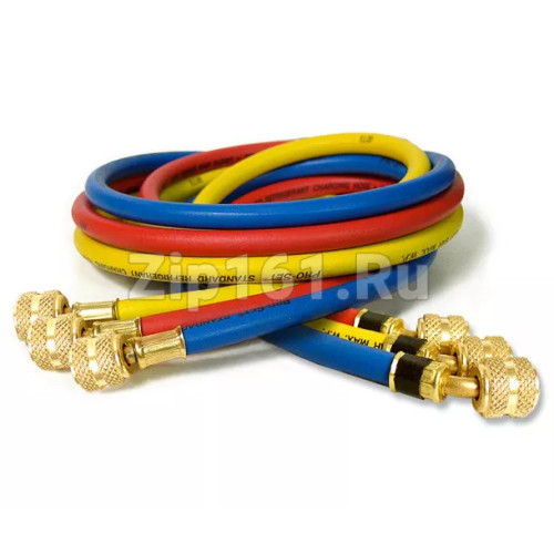 Набор шлангов 3шт 150 см, 600PSI (R-134, R-404, R-407) DS 60600