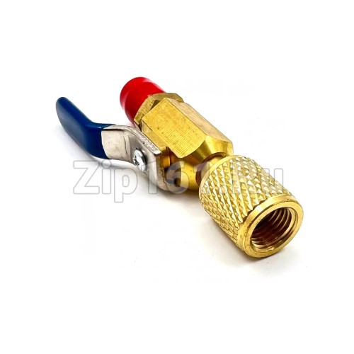 Вентиль шаровый CBFF-1 1/4"SAE F x 1/4"SAE M для заправочных шлангов Вентиль шаровый CBFF-1 1/4"SAE F x 1/4"SAE M для заправочных шлангов