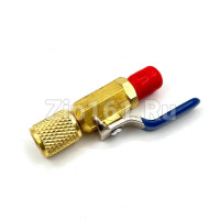 Вентиль шаровый CBFF-1 1/4"SAE F x 1/4"SAE M для заправочных шлангов Вентиль шаровый CBFF-1 1/4"SAE F x 1/4"SAE M для заправочных шлангов
