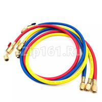 Шланг заправочный 1,2м 1/4 800-4000Psi комплект 3шт с вентилем