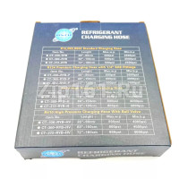 Шланг заправочный 1,2м 1/4 800-4000Psi комплект 3шт с вентилем