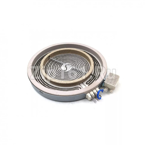 Электроконфорка двухзоная 2200W/1000W D230/155mm Indesit C00261917 EGO 60.16170.009